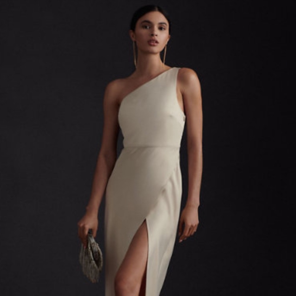 BHLDN Dylan Satin Charmeuse Dress Size 10 Champagne